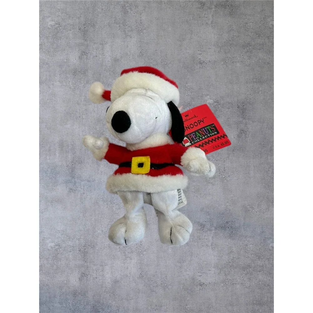 Hallmark Snoopy Plush Christmas Santa Small Red White NEW Vtg Peanuts XPL3172